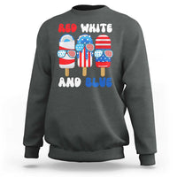 Red White Blue Popsicle 4th of July Sweatshirt Patriotic USA Flag - Wonder Print Shop