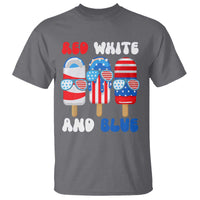 Red White Blue Popsicle 4th of July T Shirt Patriotic USA Flag - Wonder Print Shop