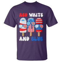 Red White Blue Popsicle 4th of July T Shirt Patriotic USA Flag - Wonder Print Shop