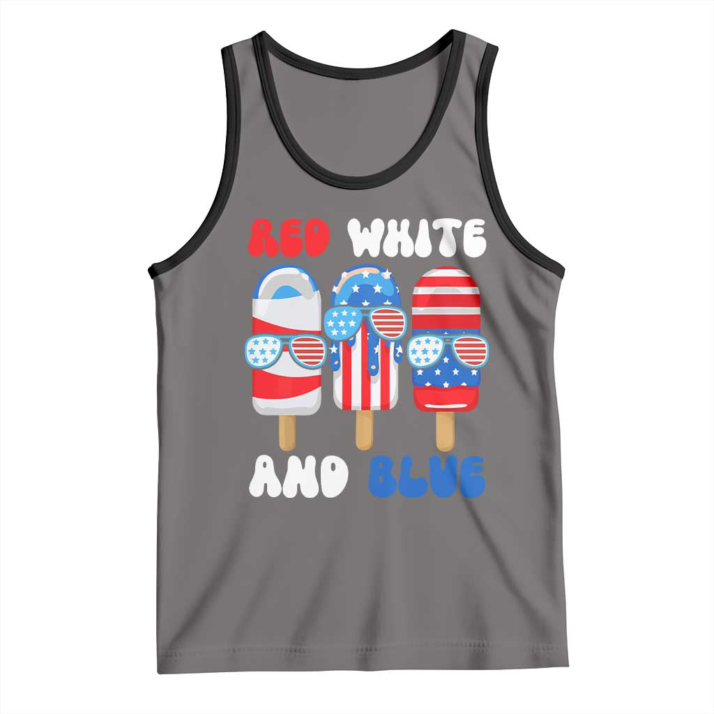 Red White Blue Popsicle 4th of July Tank Top Patriotic USA Flag - Wonder Print Shop