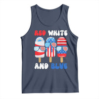 Red White Blue Popsicle 4th of July Tank Top Patriotic USA Flag - Wonder Print Shop