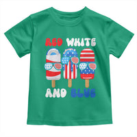 Red White Blue Popsicle 4th of July Toddler T Shirt Patriotic USA Flag - Wonder Print Shop