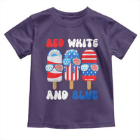 Red White Blue Popsicle 4th of July Toddler T Shirt Patriotic USA Flag - Wonder Print Shop