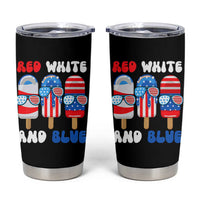 Red White Blue Popsicle 4th of July Tumbler Cup Patriotic USA Flag - Wonder Print Shop