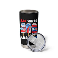 Red White Blue Popsicle 4th of July Tumbler Cup Patriotic USA Flag - Wonder Print Shop