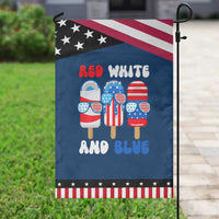 Red White Blue Popsicle 4th of July Garden Flag Patriotic USA Flag