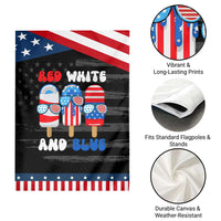 Red White Blue Popsicle 4th of July Garden Flag Patriotic USA Flag