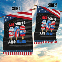 Red White Blue Popsicle 4th of July Garden Flag Patriotic USA Flag