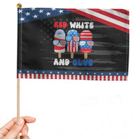 Red White Blue Popsicle 4th of July Patriotic Handheld Flag USA Flag