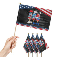 Red White Blue Popsicle 4th of July Patriotic Handheld Flag USA Flag