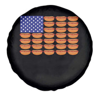 Hot Dog American Flag Spare Tire Cover Funny 4th Of July Patriotic Summer BBQ - Wonder Print Shop