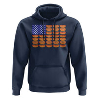 Hot Dog American Flag Hoodie Funny 4th Of July Patriotic Summer BBQ - Wonder Print Shop