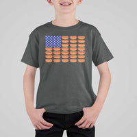 Hot Dog American Flag T Shirt For Kid Funny 4th Of July Patriotic Summer BBQ - Wonder Print Shop