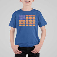 Hot Dog American Flag T Shirt For Kid Funny 4th Of July Patriotic Summer BBQ - Wonder Print Shop