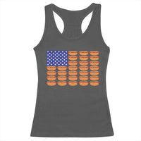Hot Dog American Flag Racerback Tank Top Funny 4th Of July Patriotic Summer BBQ - Wonder Print Shop