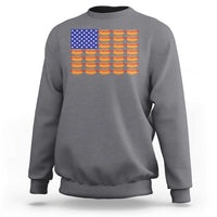Hot Dog American Flag Sweatshirt Funny 4th Of July Patriotic Summer BBQ - Wonder Print Shop