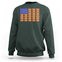 Hot Dog American Flag Sweatshirt Funny 4th Of July Patriotic Summer BBQ - Wonder Print Shop