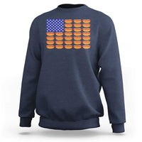 Hot Dog American Flag Sweatshirt Funny 4th Of July Patriotic Summer BBQ - Wonder Print Shop