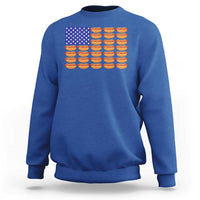 Hot Dog American Flag Sweatshirt Funny 4th Of July Patriotic Summer BBQ - Wonder Print Shop