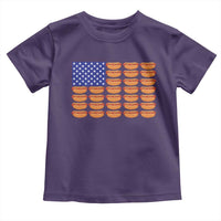Hot Dog American Flag Toddler T Shirt Funny 4th Of July Patriotic Summer BBQ - Wonder Print Shop