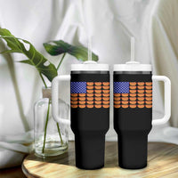 Hot Dog American Flag Tumbler With Handle Funny 4th Of July Patriotic Summer BBQ - Wonder Print Shop