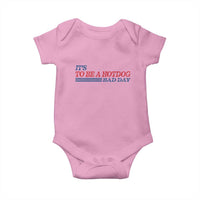 It's A Bad Day To Be A HotDog Baby Onesie Funny 4th Of July Patriotic Summer BBQ - Wonder Print Shop