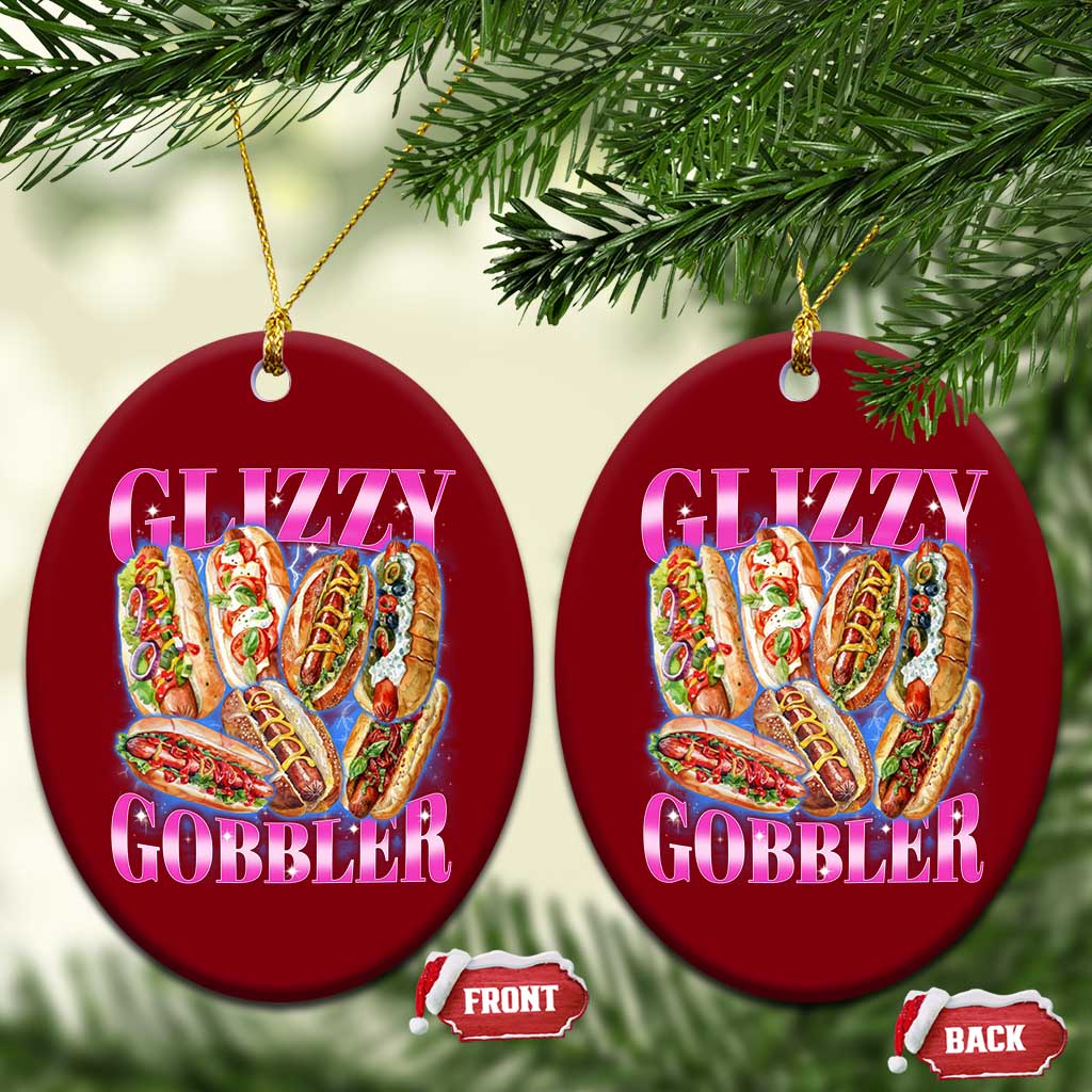 Glizzy Gobbler Hot Dog Meme Ceramic Ornament Meme Hilarious Hotdog Glizzy Lovers - Wonder Print Shop