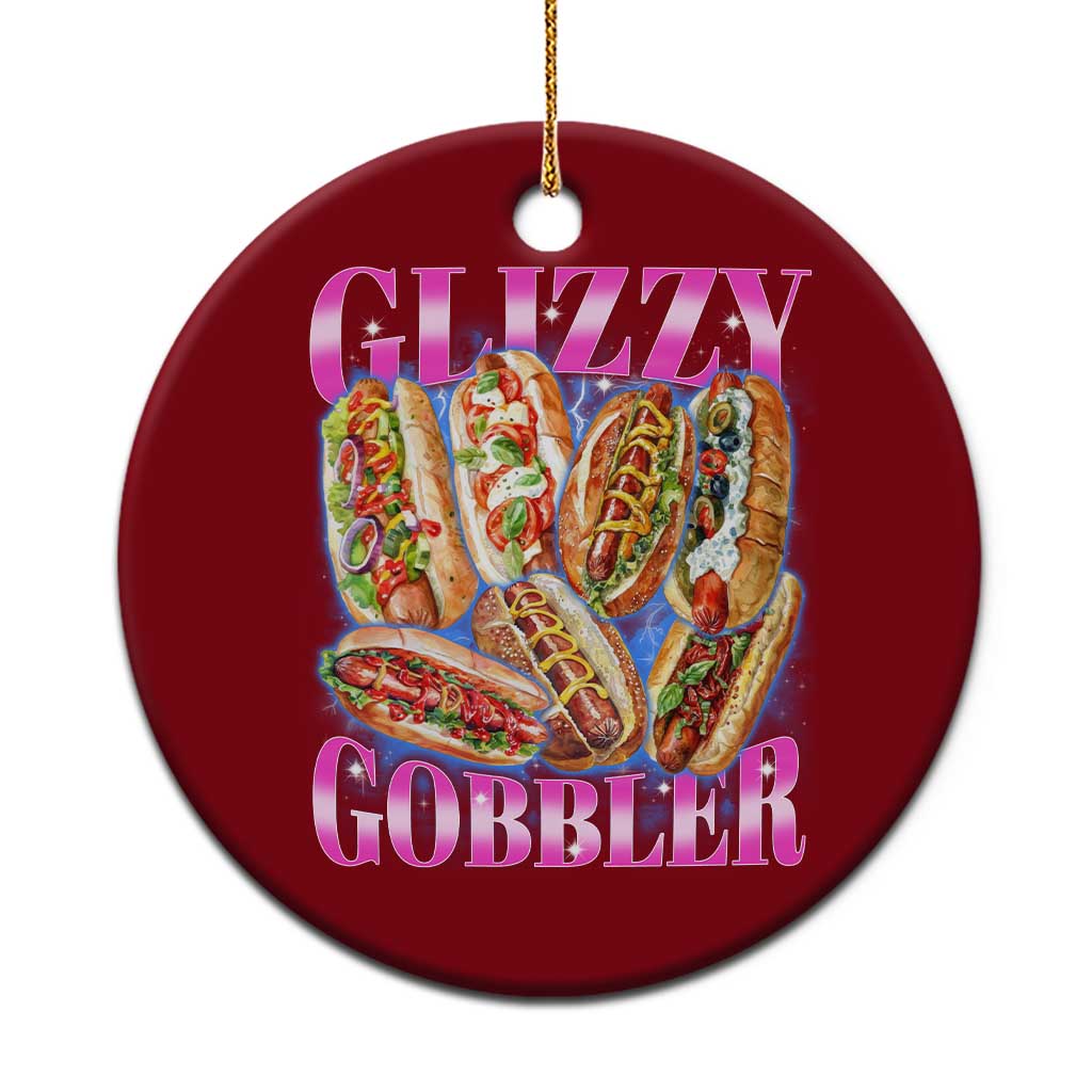 Glizzy Gobbler Hot Dog Meme Ceramic Ornament Meme Hilarious Hotdog Glizzy Lovers - Wonder Print Shop