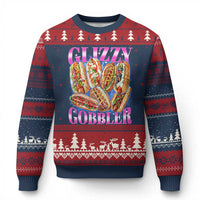 Glizzy Gobbler Hot Dog Meme Ugly Christmas Sweater Meme Hilarious Hotdog Glizzy Lovers - Wonder Print Shop