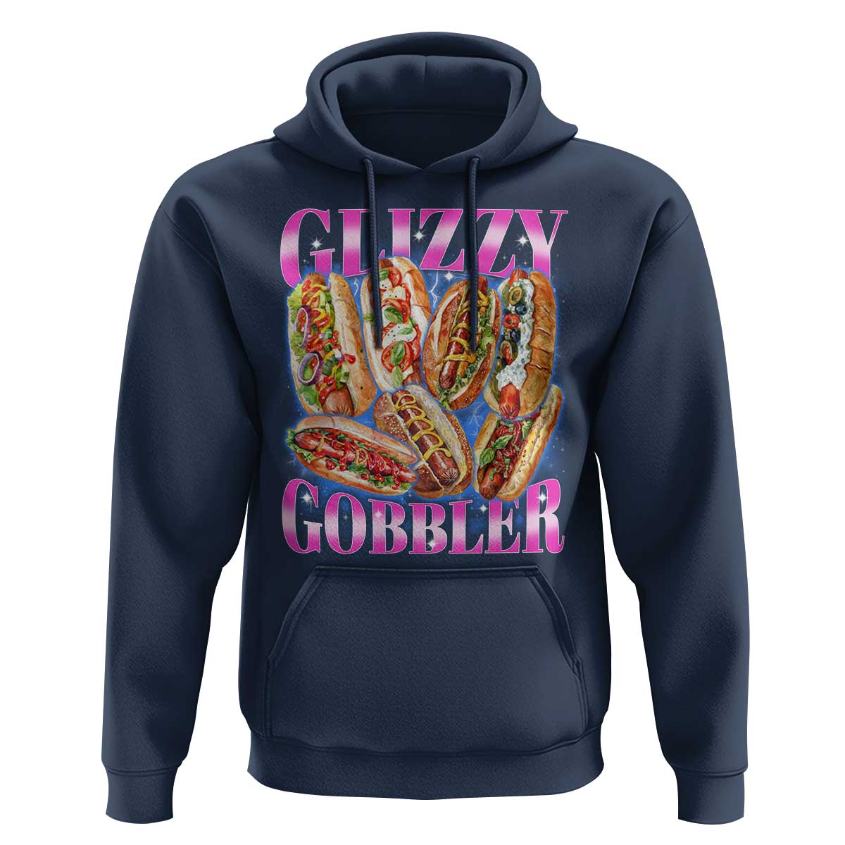 Glizzy Gobbler Hot Dog Meme Hoodie Meme Hilarious Hotdog Glizzy Lovers - Wonder Print Shop