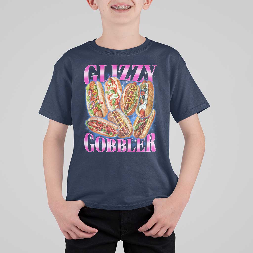 Glizzy Gobbler Hot Dog Meme T Shirt For Kid Meme Hilarious Hotdog Glizzy Lovers - Wonder Print Shop