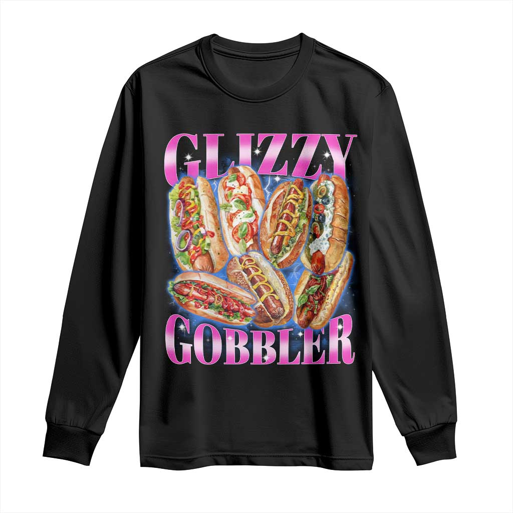 Glizzy Gobbler Hot Dog Meme Long Sleeve Shirt Meme Hilarious Hotdog Glizzy Lovers - Wonder Print Shop
