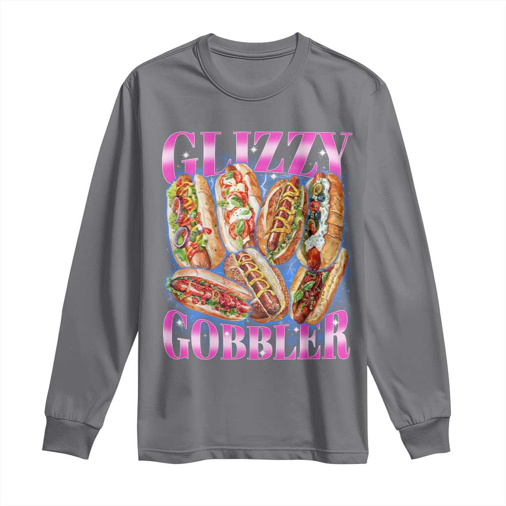 Glizzy Gobbler Hot Dog Meme Long Sleeve Shirt Meme Hilarious Hotdog Glizzy Lovers - Wonder Print Shop