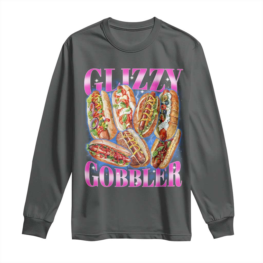 Glizzy Gobbler Hot Dog Meme Long Sleeve Shirt Meme Hilarious Hotdog Glizzy Lovers - Wonder Print Shop