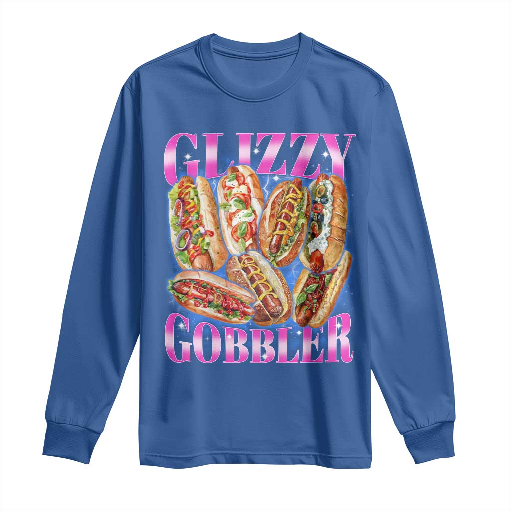 Glizzy Gobbler Hot Dog Meme Long Sleeve Shirt Meme Hilarious Hotdog Glizzy Lovers - Wonder Print Shop