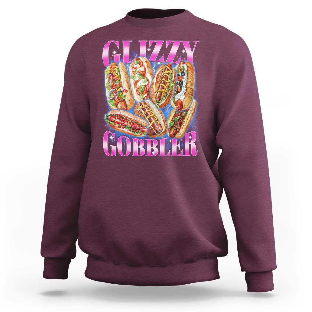 Glizzy Gobbler Hot Dog Meme Sweatshirt Meme Hilarious Hotdog Glizzy Lovers - Wonder Print Shop