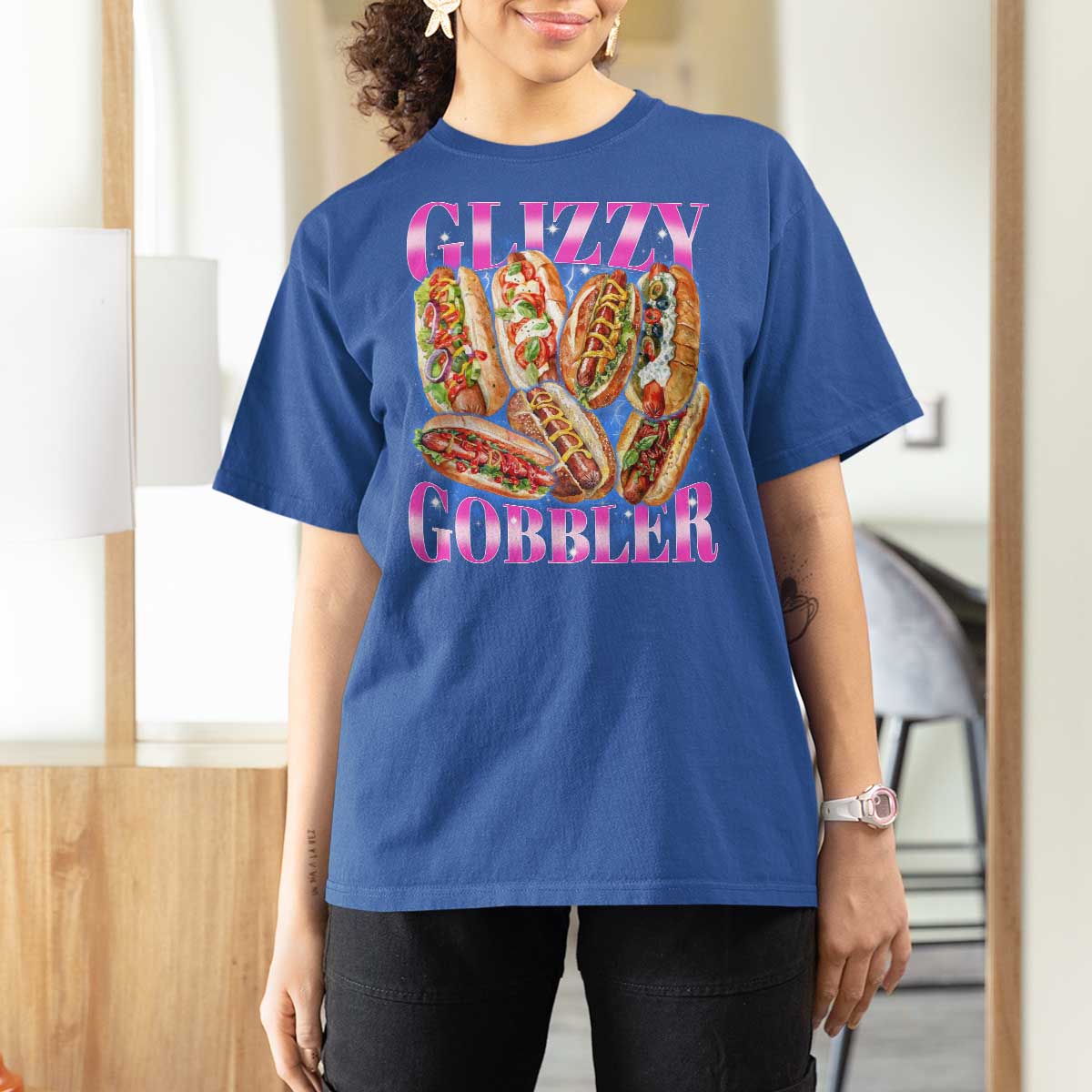 Glizzy Gobbler Hot Dog Meme T Shirt For Women Meme Hilarious Hotdog Glizzy Lovers - Wonder Print Shop