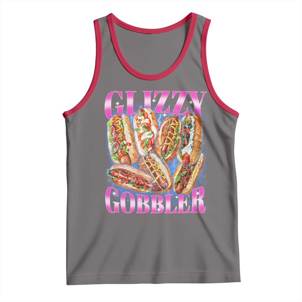 Glizzy Gobbler Hot Dog Meme Tank Top Meme Hilarious Hotdog Glizzy Lovers - Wonder Print Shop