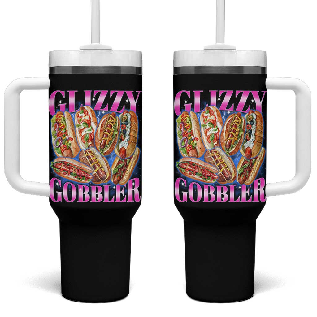 Glizzy Gobbler Hot Dog Meme Tumbler With Handle Meme Hilarious Hotdog Glizzy Lovers - Wonder Print Shop