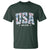 Floral USA T Shirt Est 1776 Patriotic American Girl 4th of July - Wonder Print Shop