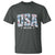 Floral USA T Shirt Est 1776 Patriotic American Girl 4th of July - Wonder Print Shop