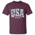 Floral USA T Shirt Est 1776 Patriotic American Girl 4th of July - Wonder Print Shop