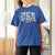Floral USA T Shirt For Women Est 1776 Patriotic American Girl 4th of July - Wonder Print Shop