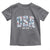 Floral USA Toddler T Shirt Est 1776 Patriotic American Girl 4th of July - Wonder Print Shop