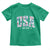 Floral USA Toddler T Shirt Est 1776 Patriotic American Girl 4th of July - Wonder Print Shop