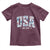 Floral USA Toddler T Shirt Est 1776 Patriotic American Girl 4th of July - Wonder Print Shop