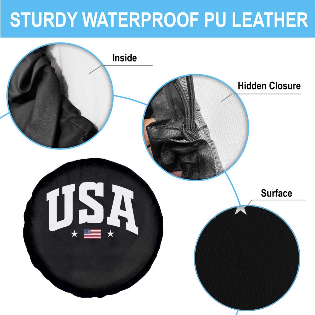 USA Spare Tire Cover American Flag Patriotic 4th of July - Wonder Print Shop