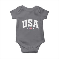 USA Baby Onesie American Flag Patriotic 4th of July - Wonder Print Shop