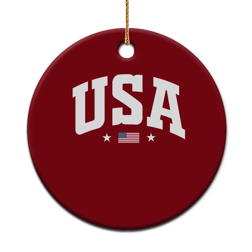 USA Ceramic Ornament American Flag Patriotic 4th of July - Wonder Print Shop
