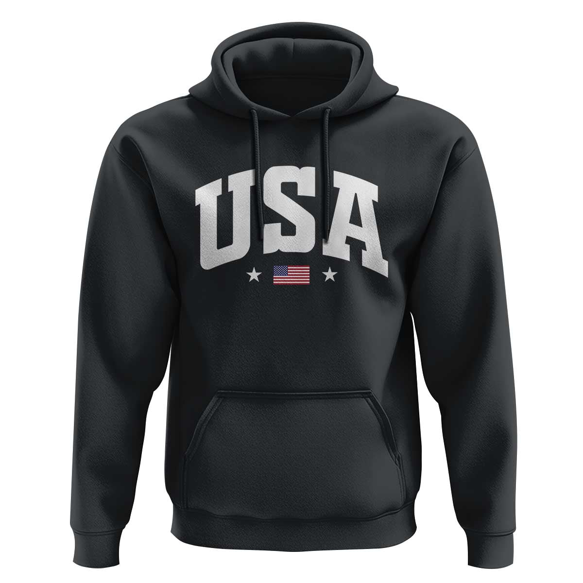 USA Hoodie American Flag Patriotic 4th of July - Wonder Print Shop